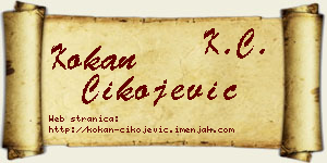 Kokan Čikojević vizit kartica